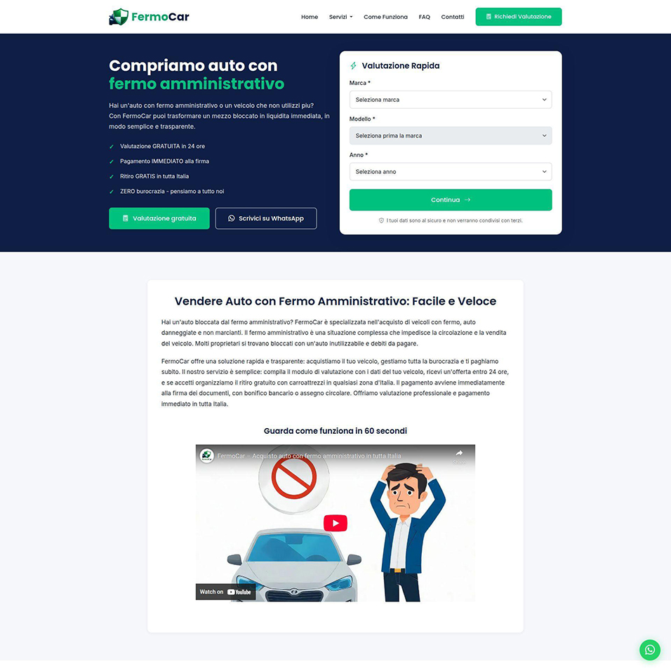 FermoCar - Acquisto auto con fermo amministrativo