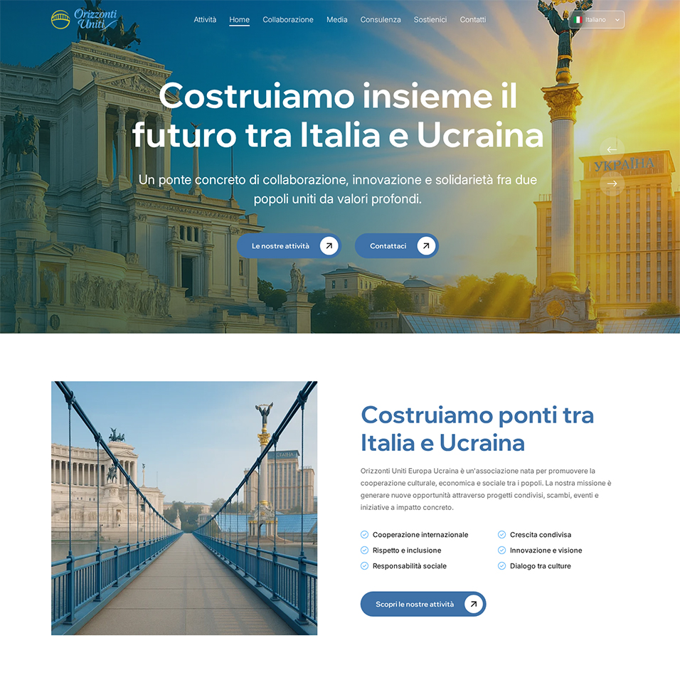 Orizzonti Uniti - Sito Istituzionale Cooperazione Italia-Ucraina