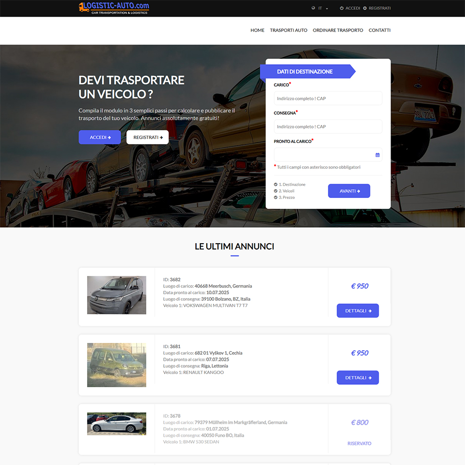 Piattaforma Marketplace Trasporti
